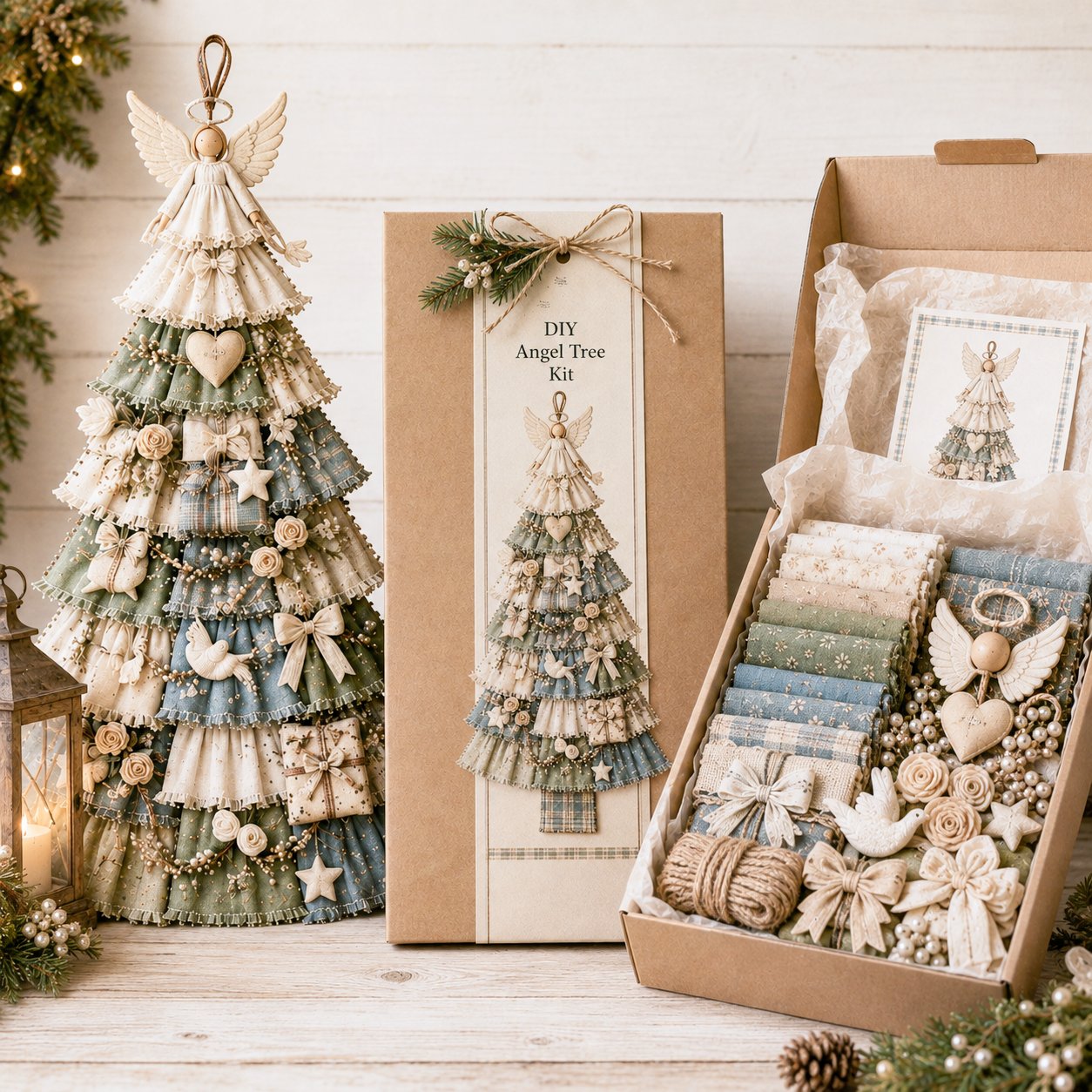 ❤️Beginner-Friendly🎄 DIY Oversized Patchwork Christmas Tree Door Hanging Kit
