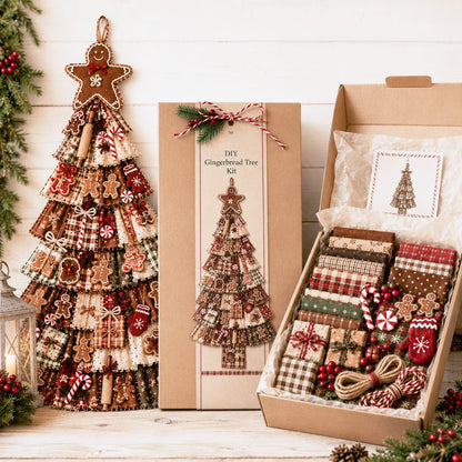 ❤️Beginner-Friendly🎄 DIY Oversized Patchwork Christmas Tree Door Hanging Kit