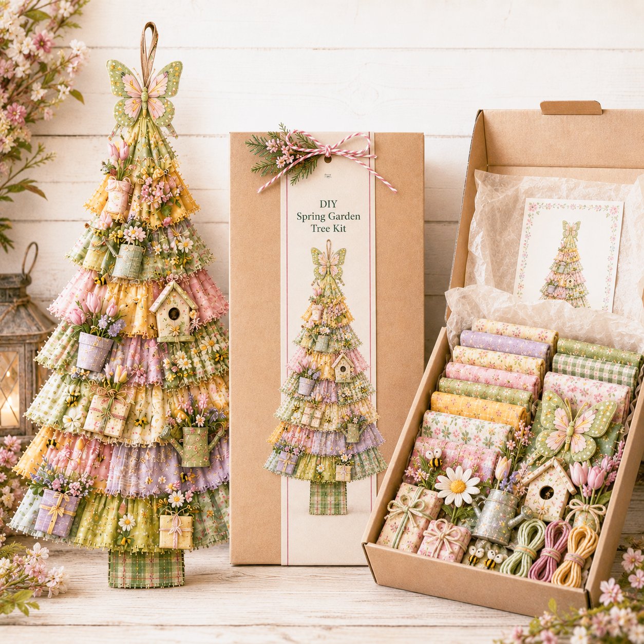 ❤️Beginner-Friendly🎄 DIY Oversized Patchwork Christmas Tree Door Hanging Kit