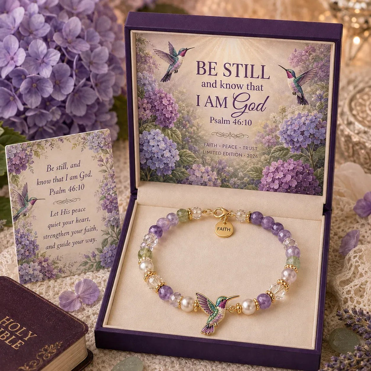 ✝️ Psalm 46:10 Faith Bracelet | Limited Edition 2026 Christian Jewelry