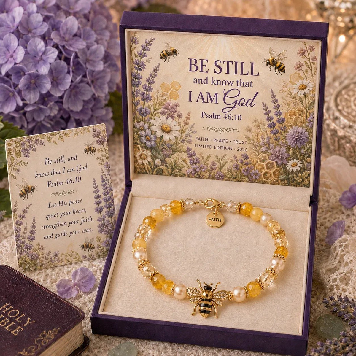 ✝️ Psalm 46:10 Faith Bracelet | Limited Edition 2026 Christian Jewelry