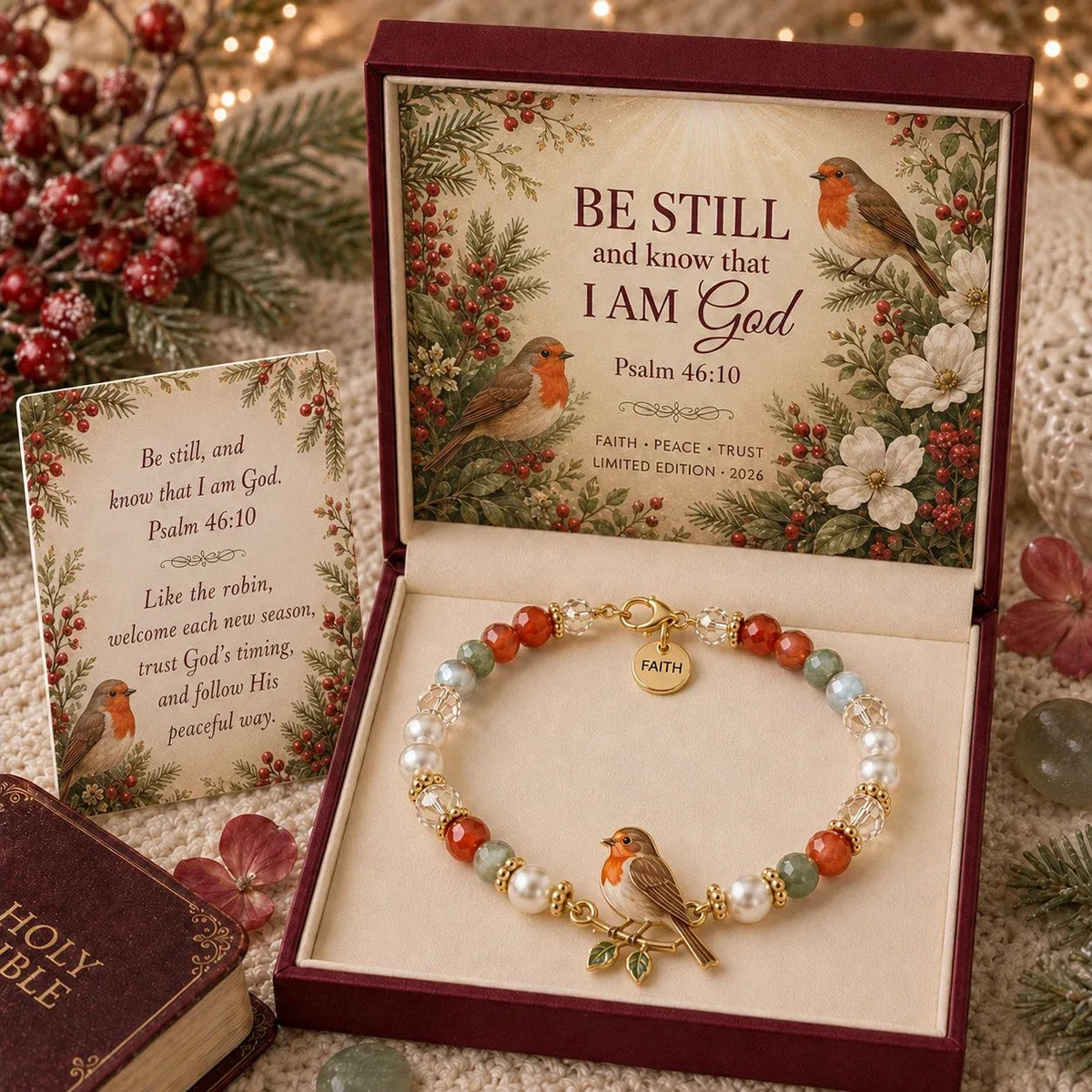 ✝️ Psalm 46:10 Faith Bracelet | Limited Edition 2026 Christian Jewelry
