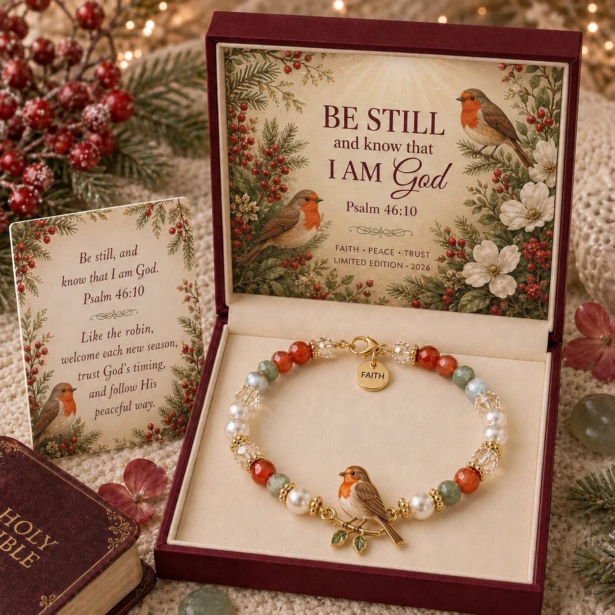 ✝️ Psalm 46:10 Faith Bracelet | Limited Edition 2026 Christian Jewelry