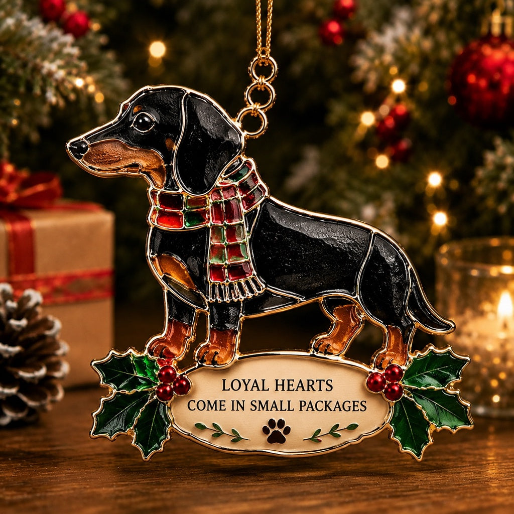 🐚 Sea Glass Animal Christmas Ornament – "Where Love Blooms, Miracles Happen" Holiday Keepsake