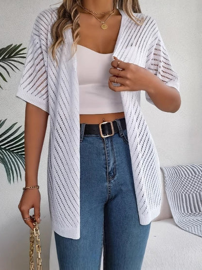 Women's Summer Hollow Out Open Front Knit Cardigan (Buy 2 Free Shipping)