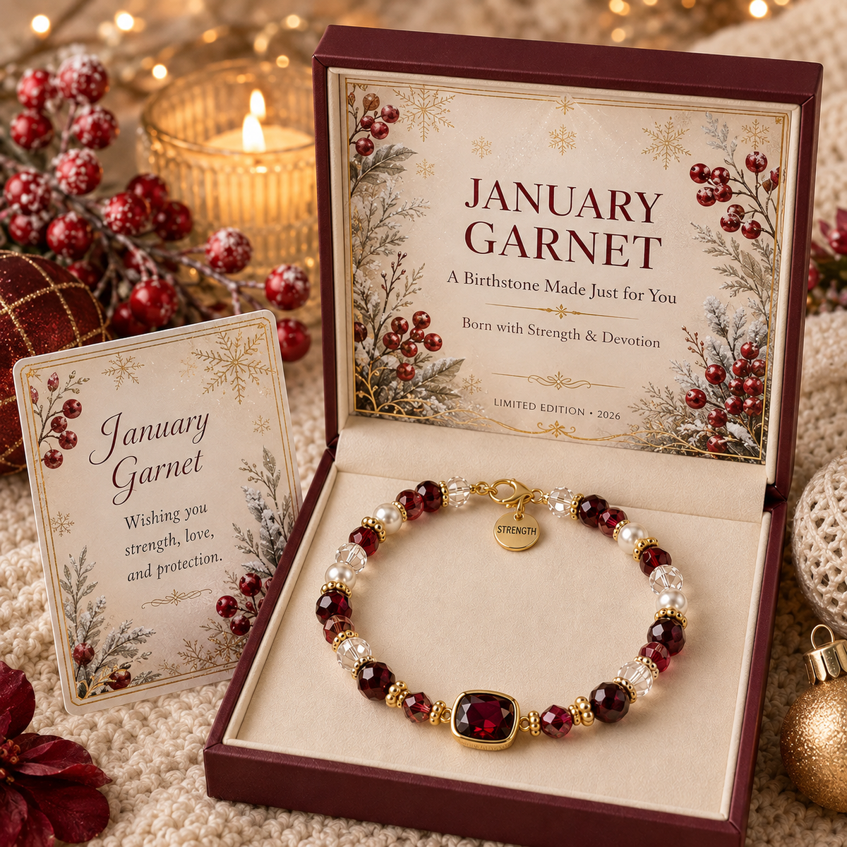 🎅🎅🎅 2026 Christmas Gift 50% Off--💎 Birthstone Meaning Bracelet | Limited Edition 2026