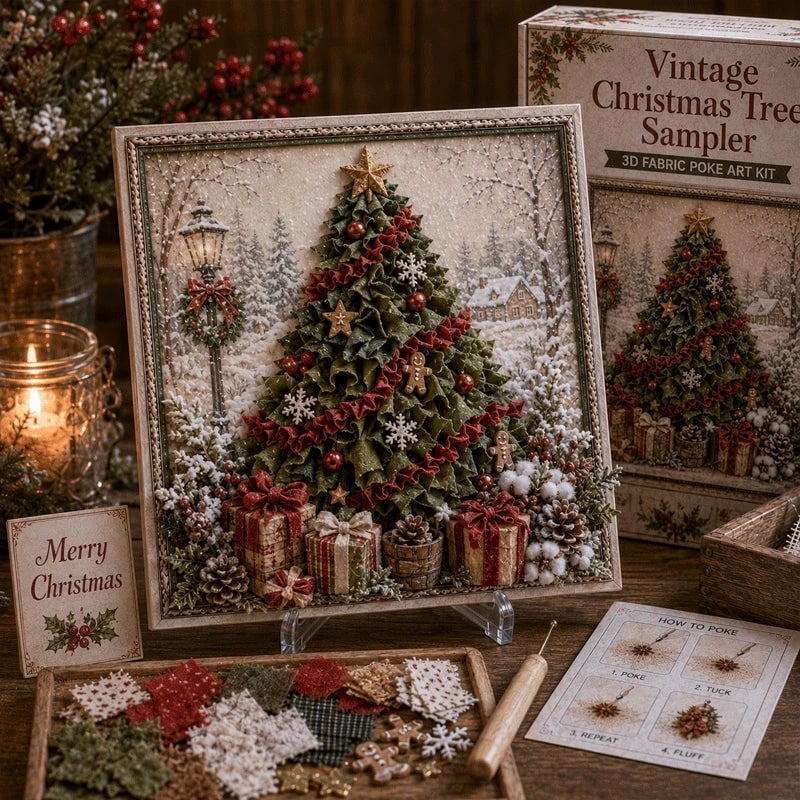 🎁 🎁 3D-kerststof-poke-art-set🎄 Buy 2 & Get Free Shipping 🎁