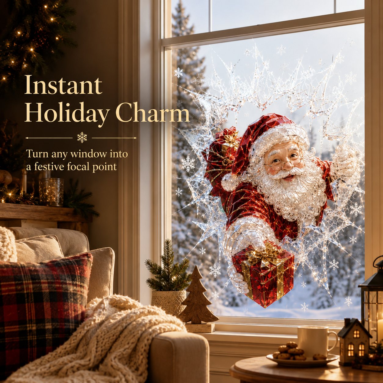 🔥Last Day 49% OFF - ❄️🎅🏼 2026 Christmas Window Decals