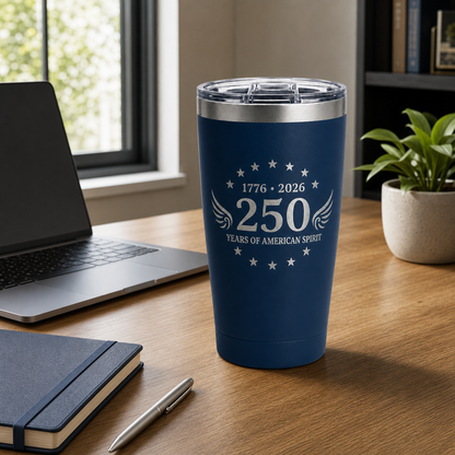 🇺🇸 Raise a Cup to 250 Years of American Spirit — 1776–2026 Heritage 20 oz Insulated Tumbler 🎄