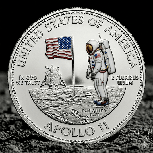🔥Today DAY 49 % OFF🔥Apollo 11 & Artemis II Commemorative Silver Coin