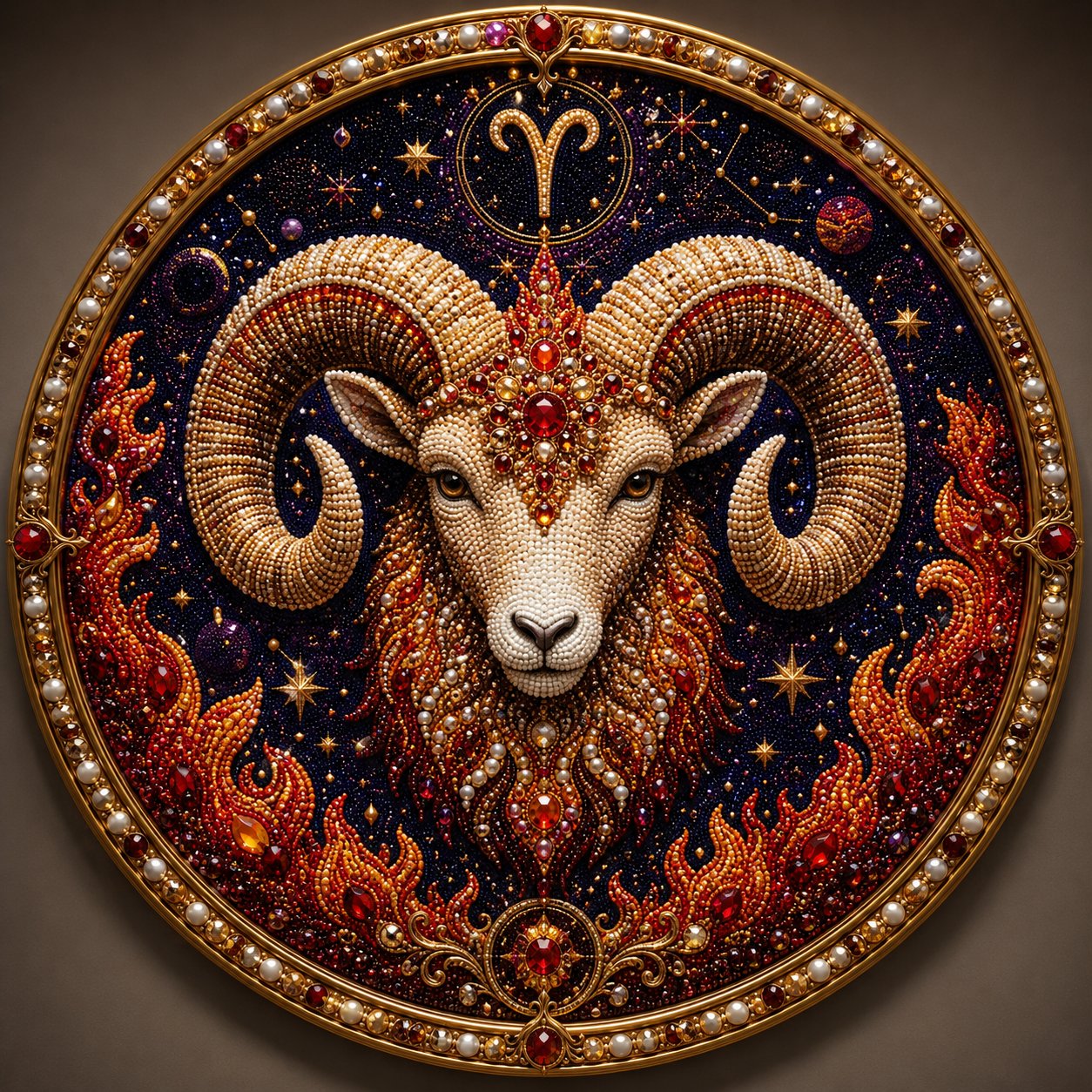 12 Zodiac Signs Pearl Art Kit | DIY Handmade Beaded Window Hanging