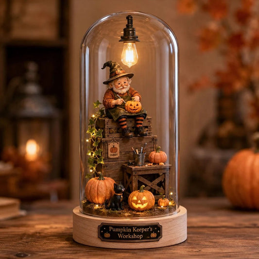 🎅 2026 Christmas Gift 50% Off--⏳ Last Day 49% OFF – Halloween Glass Dome Miniature Scene Ambient Lamp