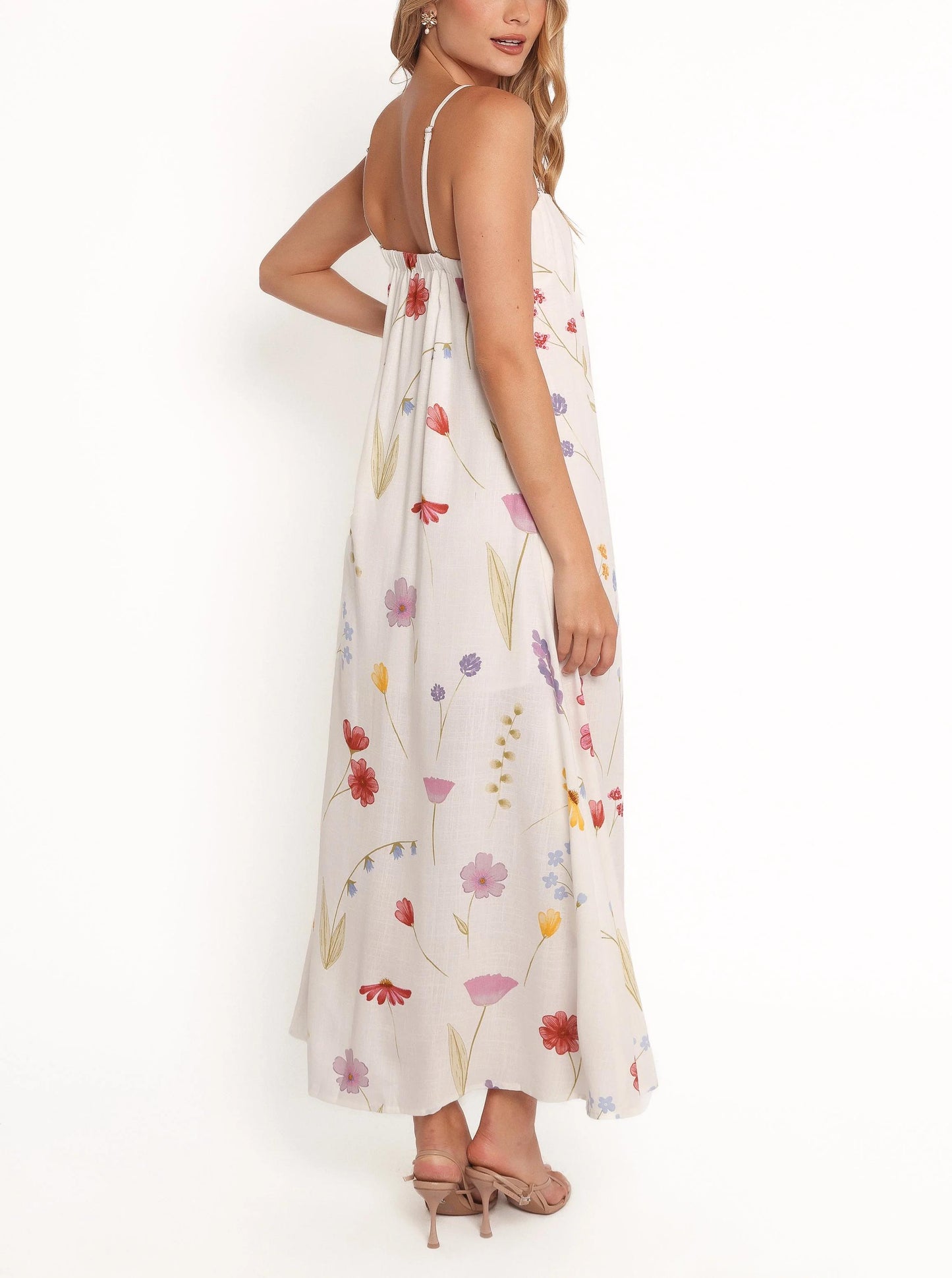 Women's Summer Spaghetti Strap Floral Print Maxi Dress (Buy 2 Free Shipping)