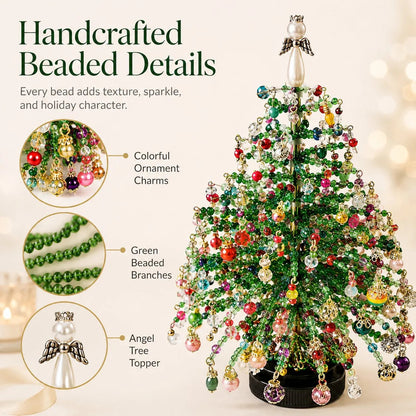 🎄DIY Beaded Christmas Tree Kit – Create Your Own Sparkling Holiday Decoration