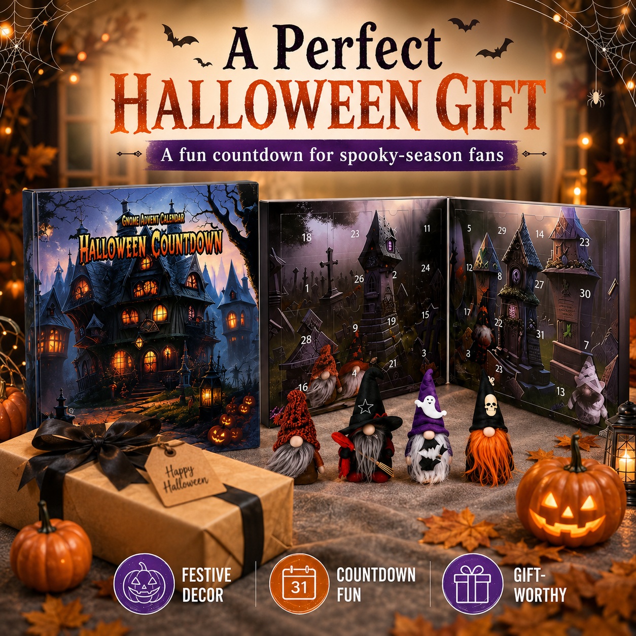 🔥Last Day Hot Sale 50%OFF - 🎃Gnome Advent Calendar