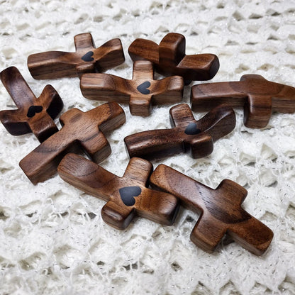 Cross My Heart-Handheld Wooden Cross