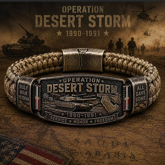 Honor & Pride Worn Daily — Operation Desert Storm Veteran Paracord Bracelet