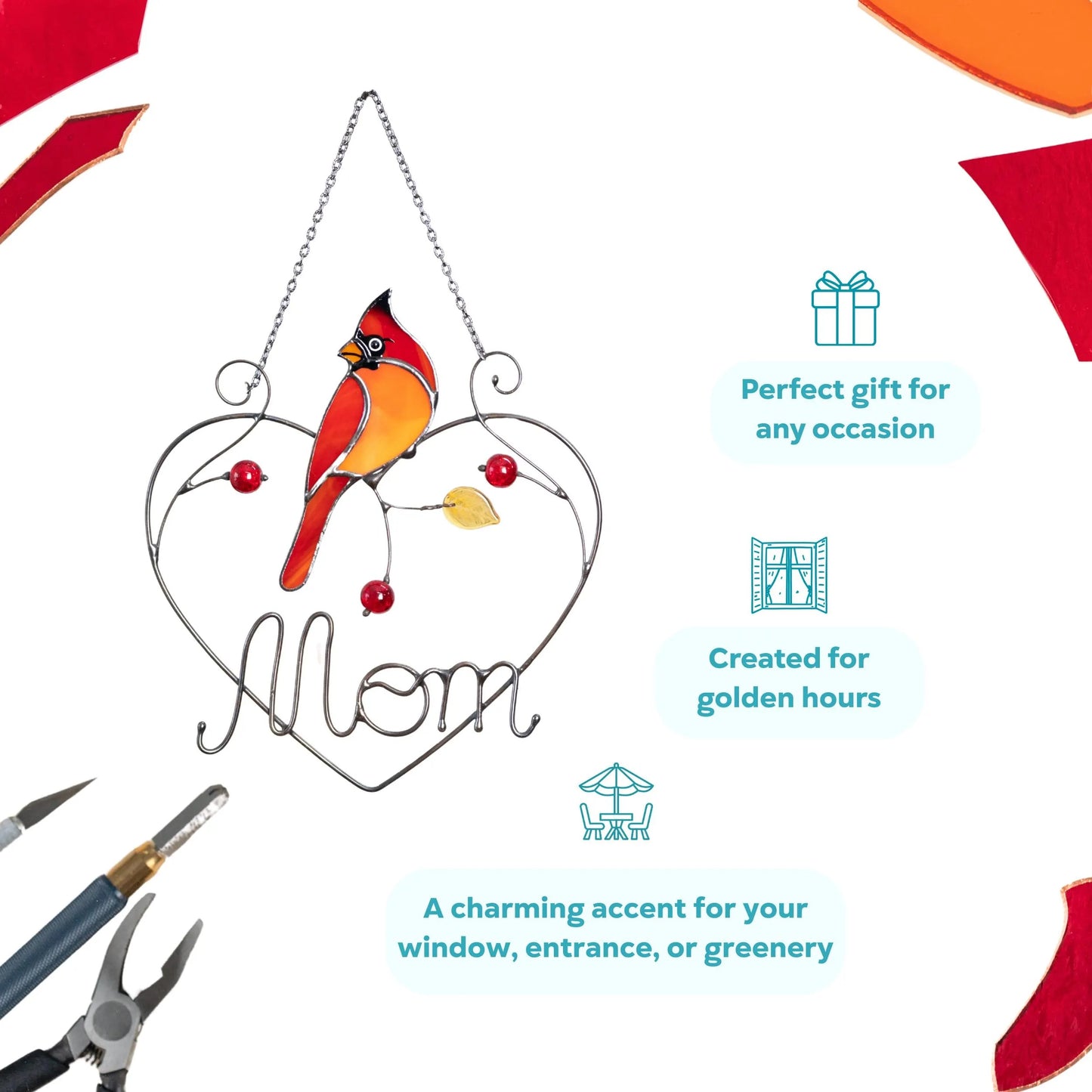 🔥Mother's Day 50% OFF🐦Stained Glass Bird Suncatcher