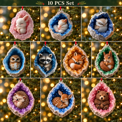 🎄Early Bird Christmas Sale 50% OFF | Geode Animal Ornaments