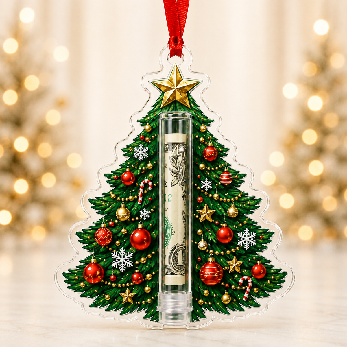 🎁💵 Christmas Cash Holder Ornament — Turn Cash Into a Christmas Surprise