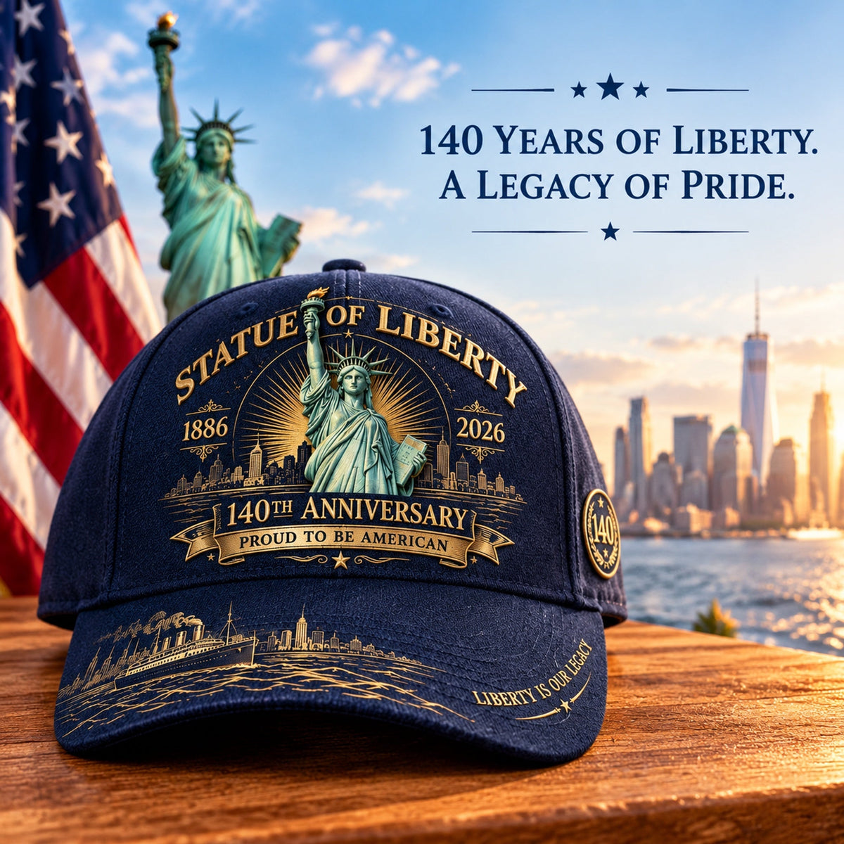 🇺🇸 Statue of Liberty 140th Anniversary Cap