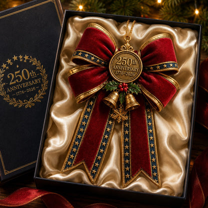 250th Anniversary Bow Christmas Tree Ornament