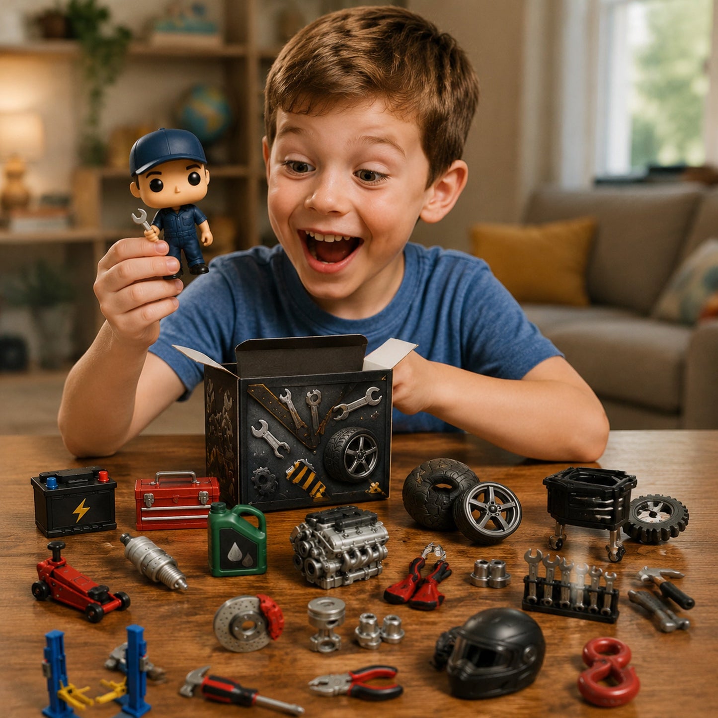 Mechanic Advent Calendar 2026 - 24-Day Festive Countdown, Acrylic Charms Blind Box