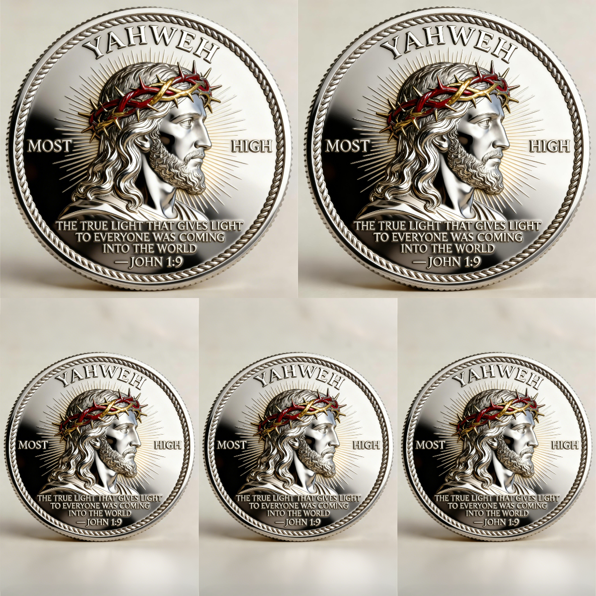 🏆🇺🇸 Limited Edition!🔥 🙏“Yahweh – The Living Light” Faith Commemorative Coin