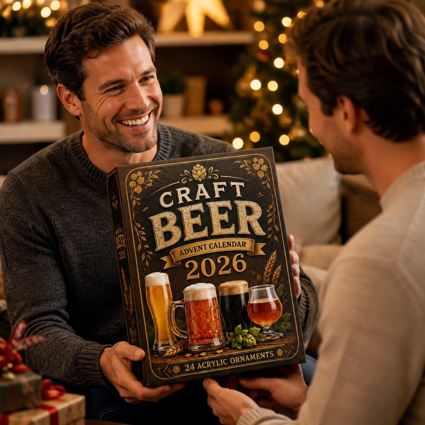 Craft Beer Advent Calendar 2026 - 24-Day Festive Countdown, Acrylic Charms Blind Box