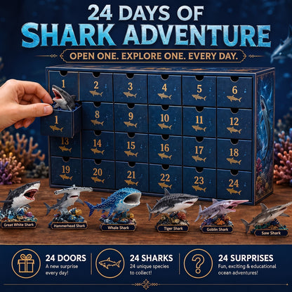 🔥50% Off Today Only-🦈 2026 Shark World Advent Calendar
