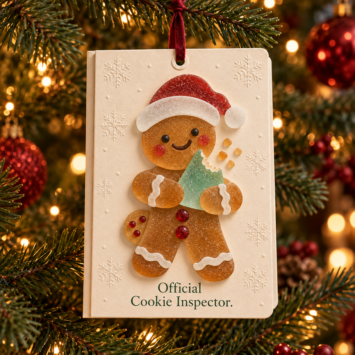 🎄 Funny Christmas Hanging Card Ornament – 6 Designs Foldable Greeting Card ✨❤️
