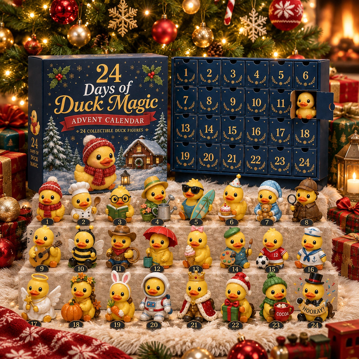 🦆24-Day Duck Magic Christmas Advent Calendar