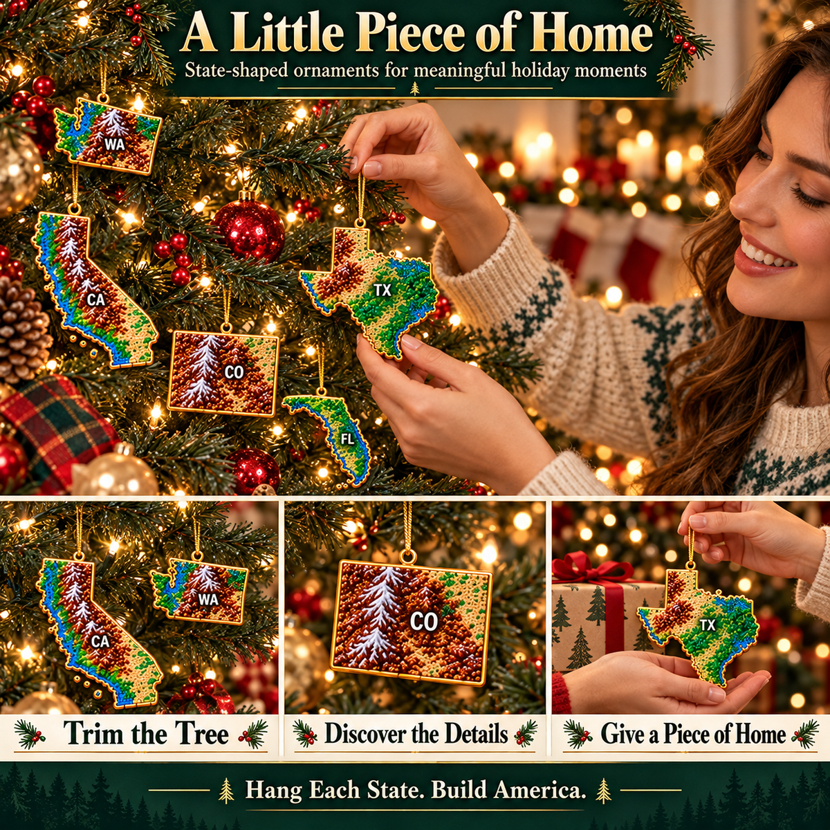 Our America — 50 States + D.C. Christmas Ornament Collection