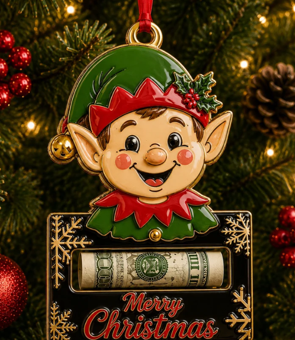 💵✨ Christmas Cash Gift Ornament