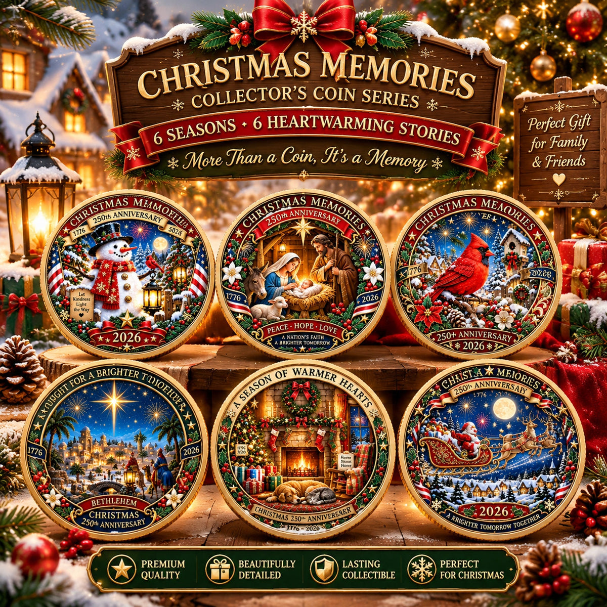 🎄 Christmas 250th Anniversary Collectible Coin
