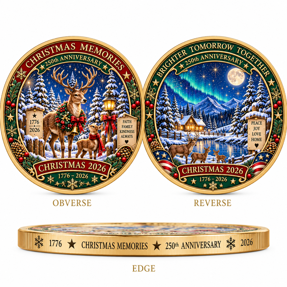 🎄 Christmas 250th Anniversary Collectible Coin