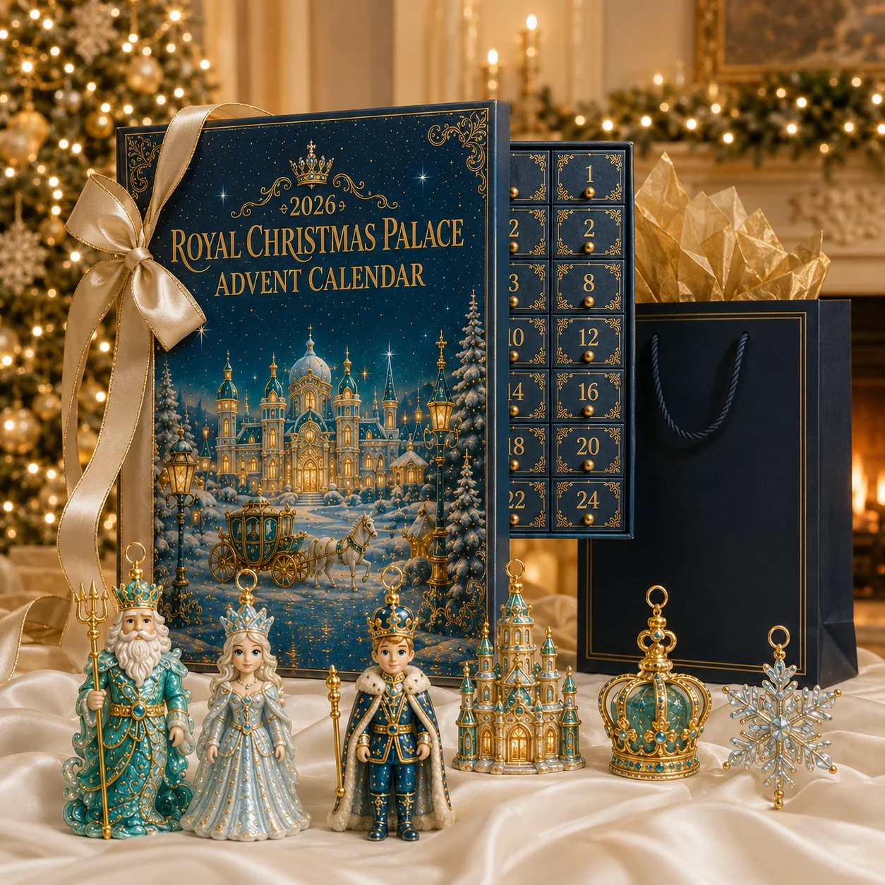 🎉🎄 Limited Edition!🔥🌟2026 Royal Christmas Palace Luxury Countdown Gift Set