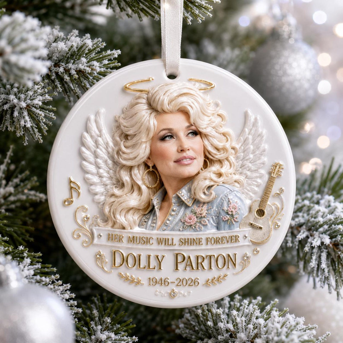 Last Day Promo: 50% OFF🎸🦋Queen of Country Music Memorial Commemorative Ornament