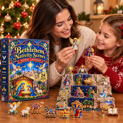 🔥 Bethlehem Nativity Scenes Advent Calendar 2026 - 24-Day Festive Countdown, Acrylic Charms Blind Box
