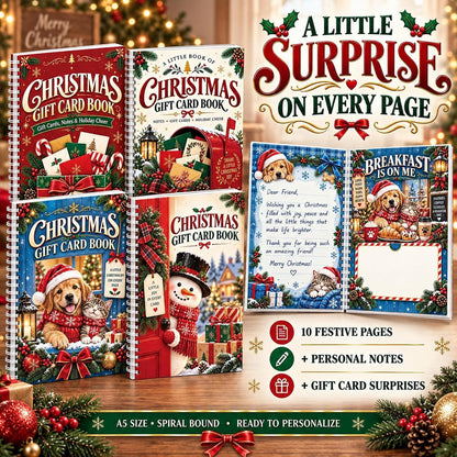 🎁 Christmas Gift Card Book
