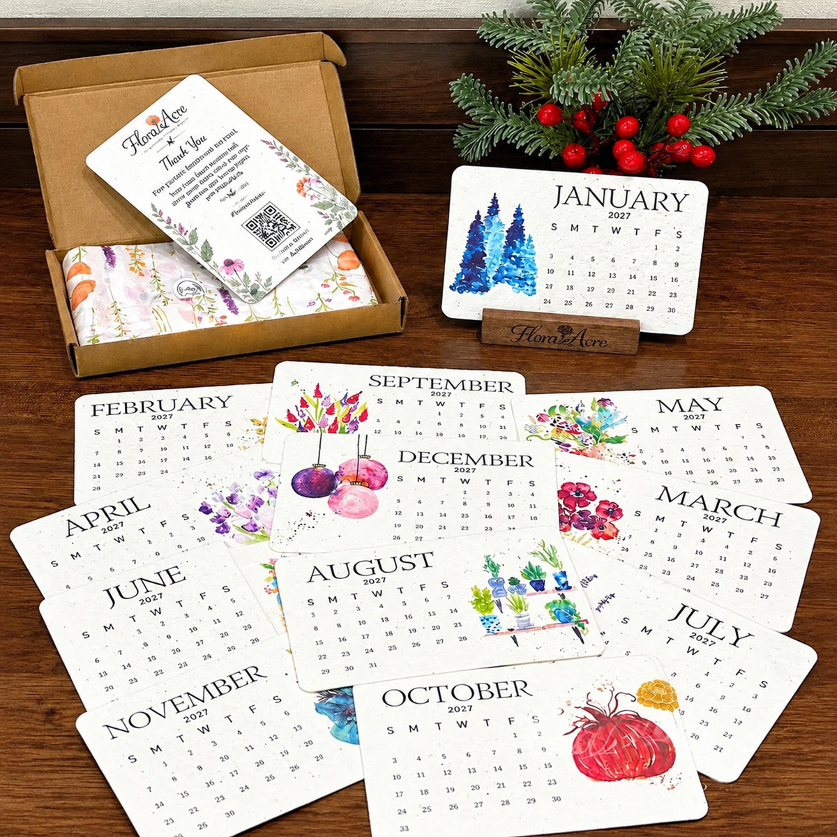 ✨Early Holiday Sale 50% OFF🌱Eco-Friendly Plantable “Timeless” Seed Calendar 2027