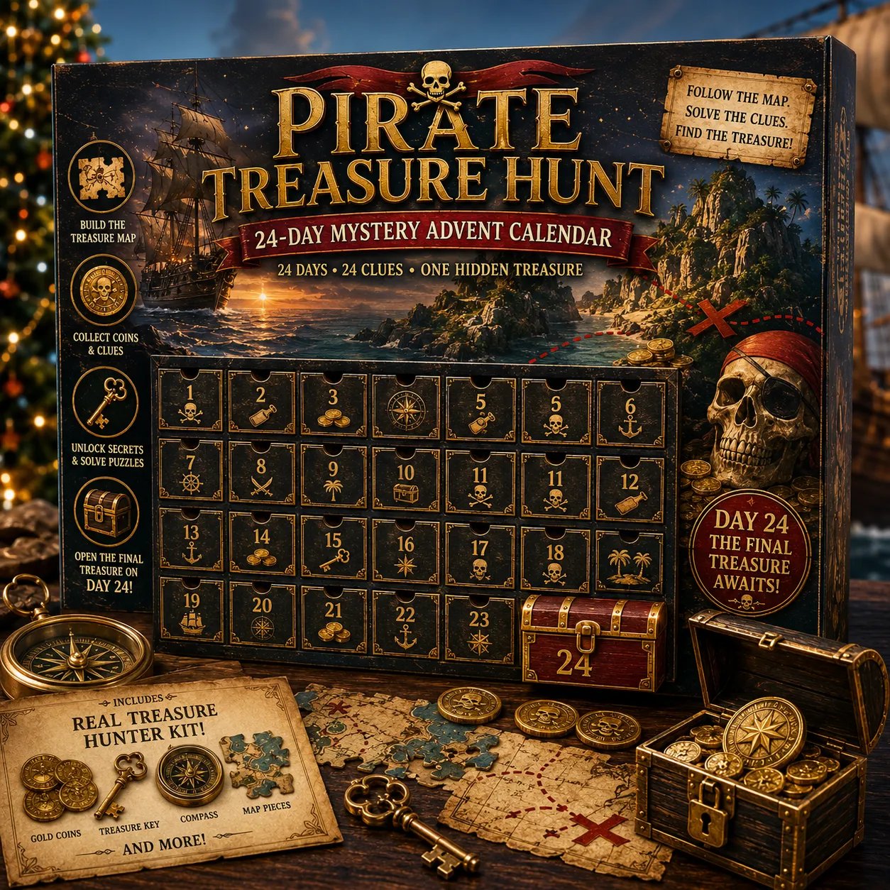 ⏳ Last Day 50% OFF – 🎁✨24-Day Mystery Adventure Advent Calendar Collection