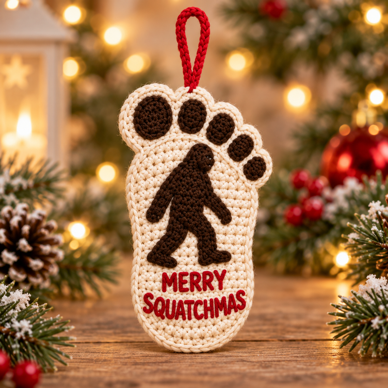 Merry Squatchmas Christmas ornament