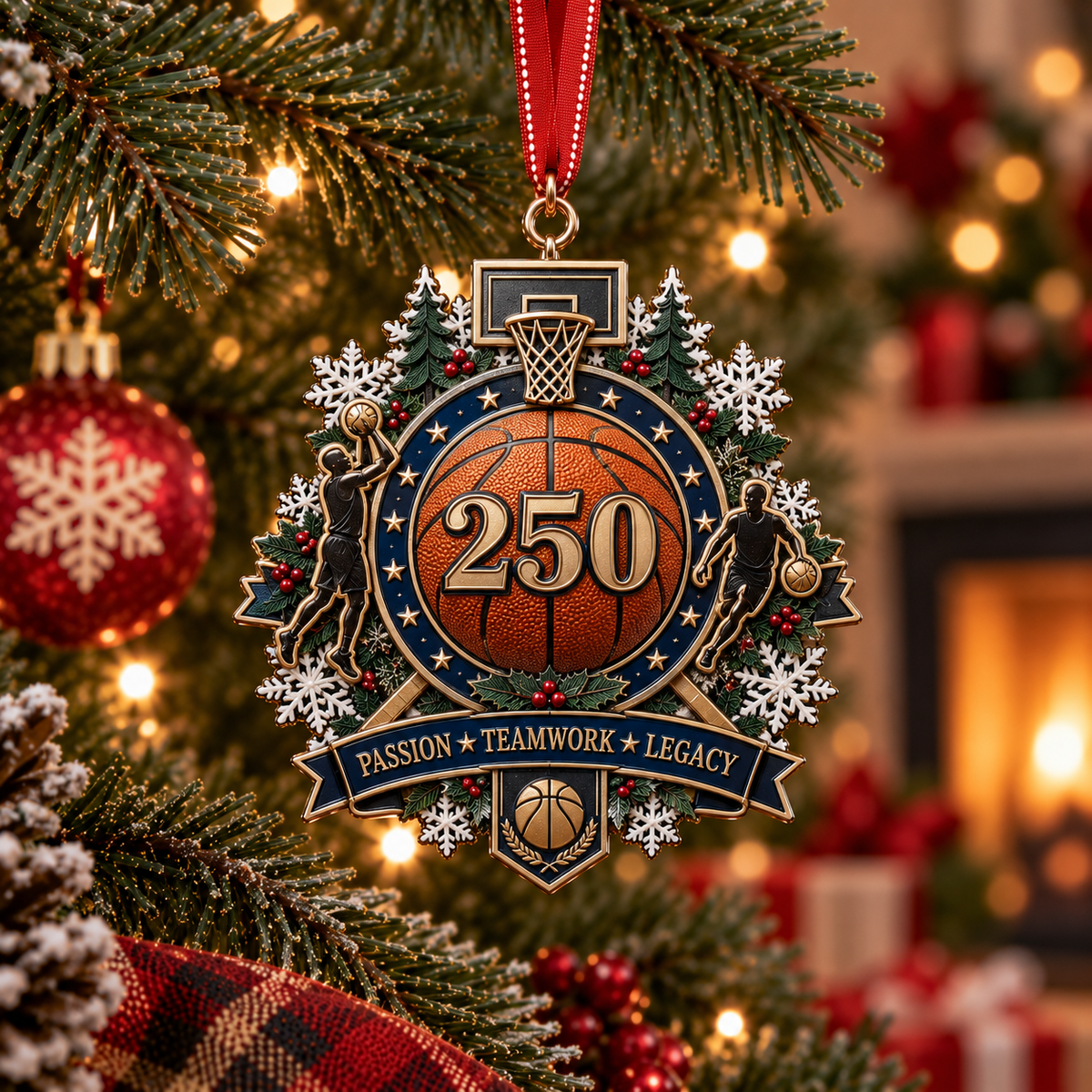 🏆 250th Anniversary Sports Heritage Christmas Ornaments – Keepsake Gifts for Sports Fans 🎄