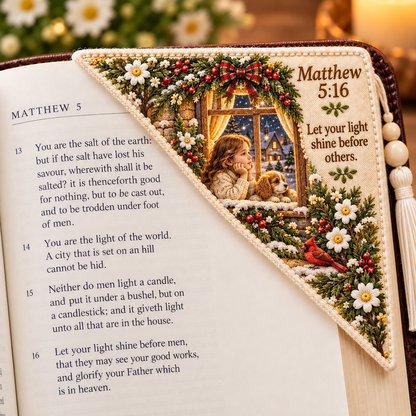 ✝️ Embroidered Bible Corner Bookmarks