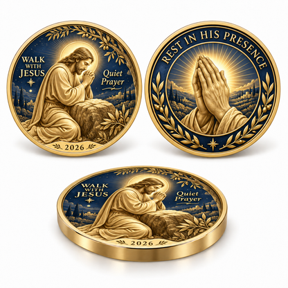 2026 Walk with Jesus Coin Collection – 6 Double-Sided Keepsakes of Faith, Hope & Love