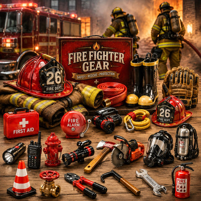Firefighter Gear Advent Calendar 2026 - 24-Day Festive Countdown, Acrylic Charms Blind Box