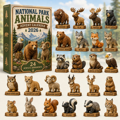 National Park Adorable Animals Advent Calendar 2026 - 24-Day Festive Countdown