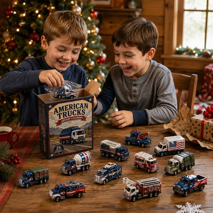 American Trucks Fleet Advent Calendar 2026 - 24-Day Festive Countdown, Acrylic Charms Blind Box