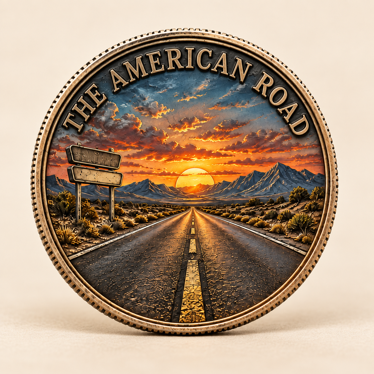 🎉🇺🇸 Limited Edition! 🔥The American Road Commemorative Coin